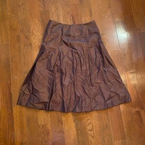 Nine West brown with gold skirt
